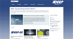Desktop Screenshot of deep-project.eu